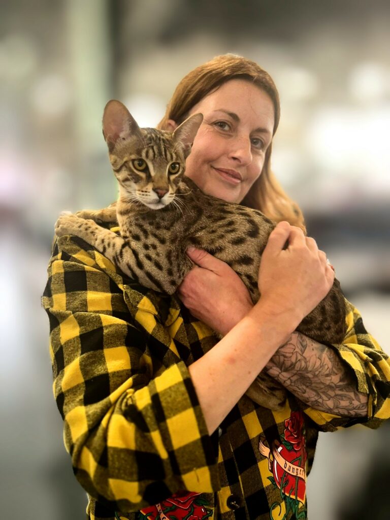photo de la présidente de l'association Les Passionnés du Savannah